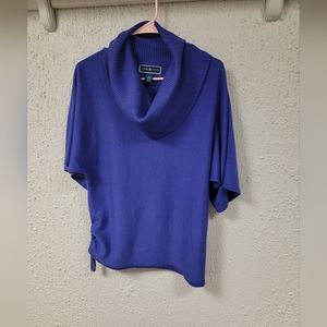 Karen Scott - Women's Cowlneck 3/4 Sleeve Sweater